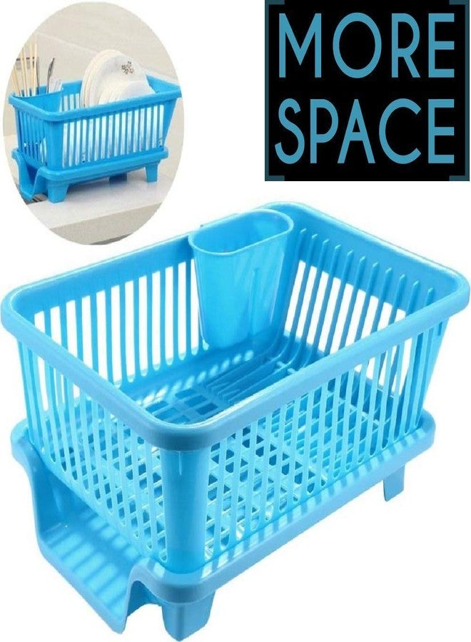 SHRUTI Dish Rack for Kitchen Large Sink Set Dish Rack Drainer Drying Rack Washing Basket with Tray, Organizer, Accessories Items, Dish Drainer Basket(Pack of 1) - Image 5