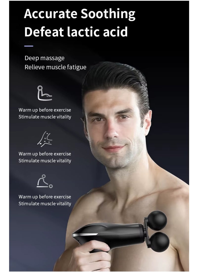Prime by javaudan Mini Deep Tissue Massage Gun 6 Speeds 4 Heads Super Quiet Portable Muscle Massager for Pain Relief  - Image 3