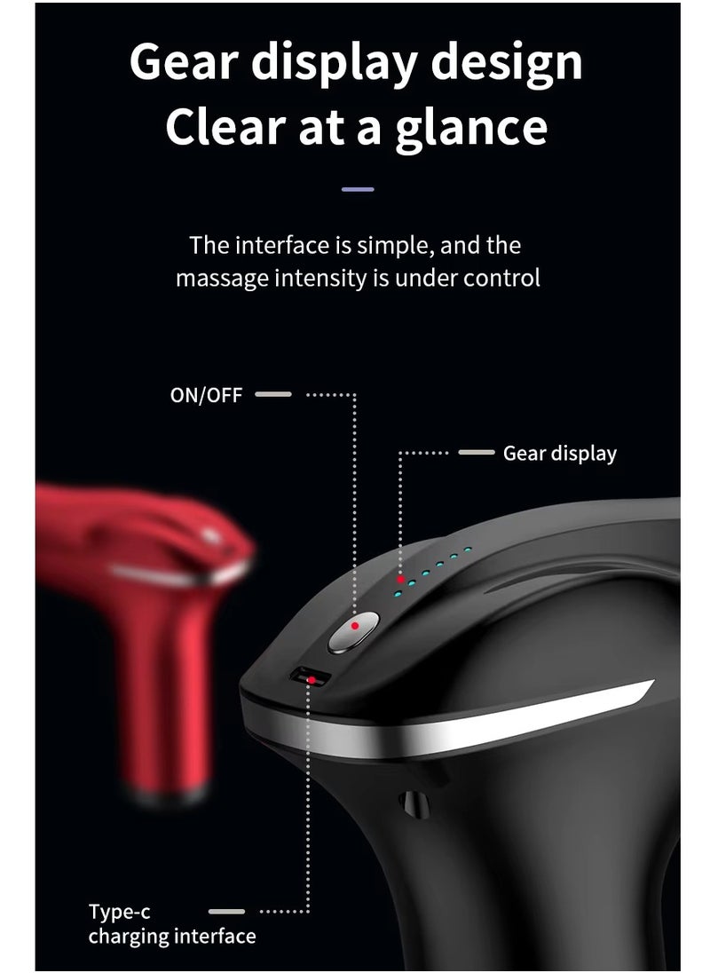Prime by javaudan Mini Deep Tissue Massage Gun 6 Speeds 4 Heads Super Quiet Portable Muscle Massager for Pain Relief  - Image 4