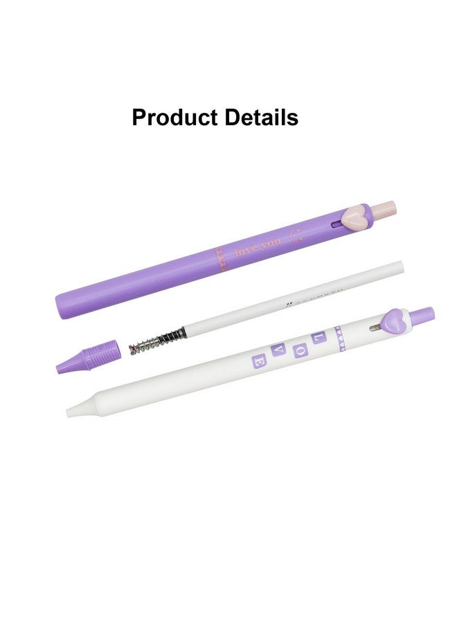 مايداهوي 10 قطع من أقلام Maydahui الملونة على شكل قلب، أقلام هلامية قابلة للسحب، أقلام حبر أسود، أقلام حبر جاف ... - Image 5