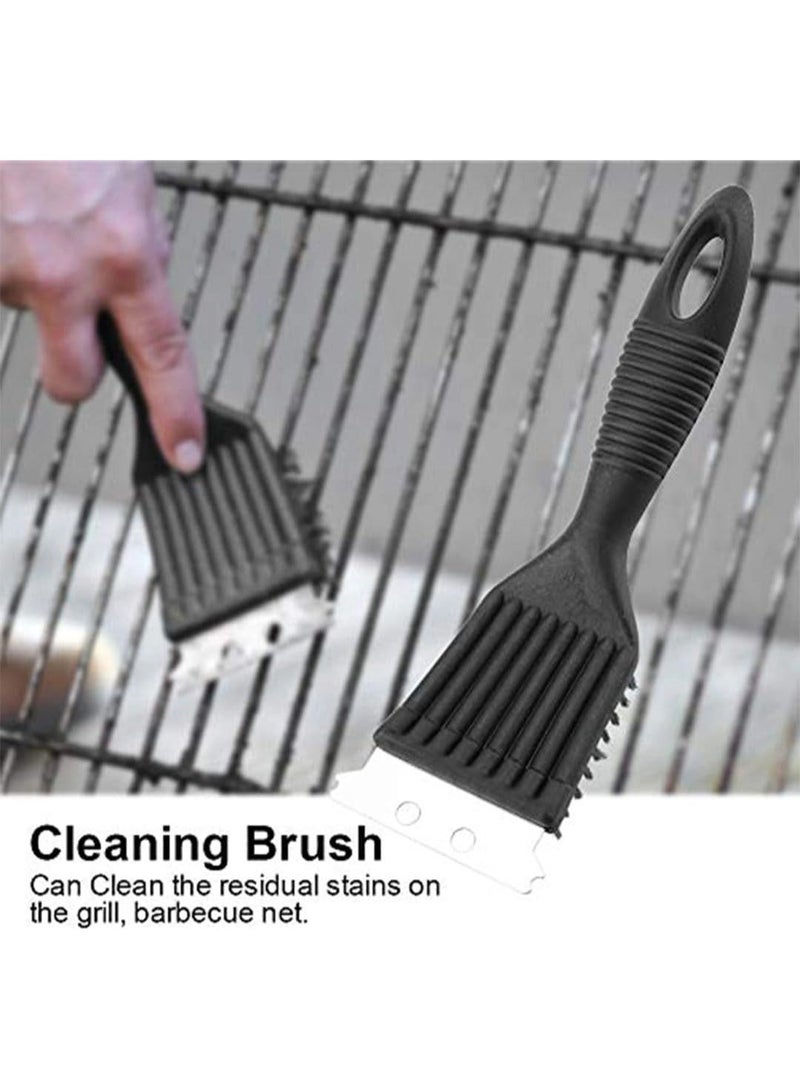 زوبا فرشاة سلكية ذات شعيرات متينة لإزالة الشحوم والأوساخ، أداة تنظيف مزدوجة الأغراض للشعلات والأفران والشوايات والأسطح المعدنية، قطعة واحدة - Image 5