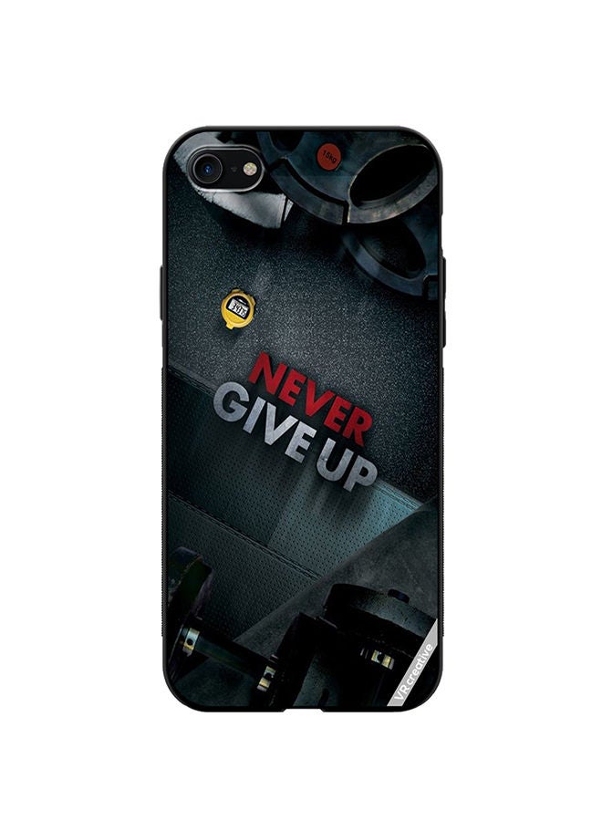 VR CREATIVE Protective Case Cover For Apple iPhone SE (2022) Never Give Up Design Multicolour - Image 1