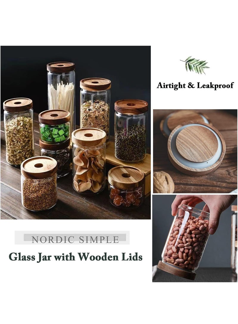 general 3 PCS Airtight Glass Storage Jar Borosilicate Glass Kitchen Canisters Glass Canister for Kitchen Pantry Organization Ideal for Coffee Nuts Cookie (1000ml) - Image 5