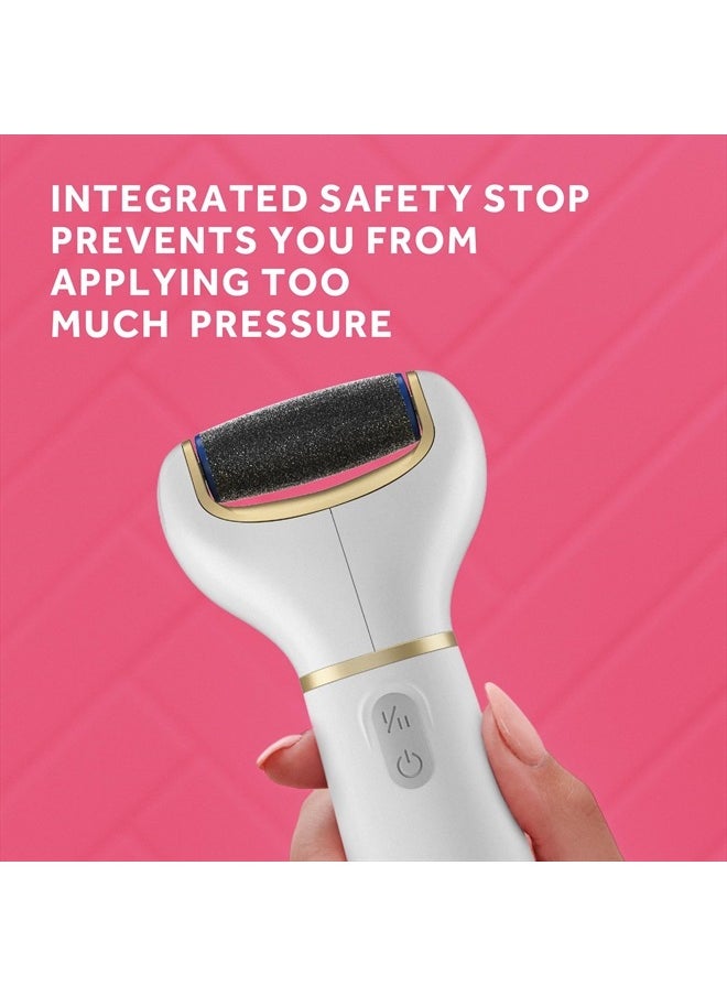 Amope - Amopé Pedi Perfect Electric Callus Remover Foot File w/ Diamond Crystals, Pedicure Tool for Feet, Removes Hard & Dead Skin, Feet Scrubber & Buffer, Splashproof, w/ Extra Coarse Roller Head, 1 Count - Image 1