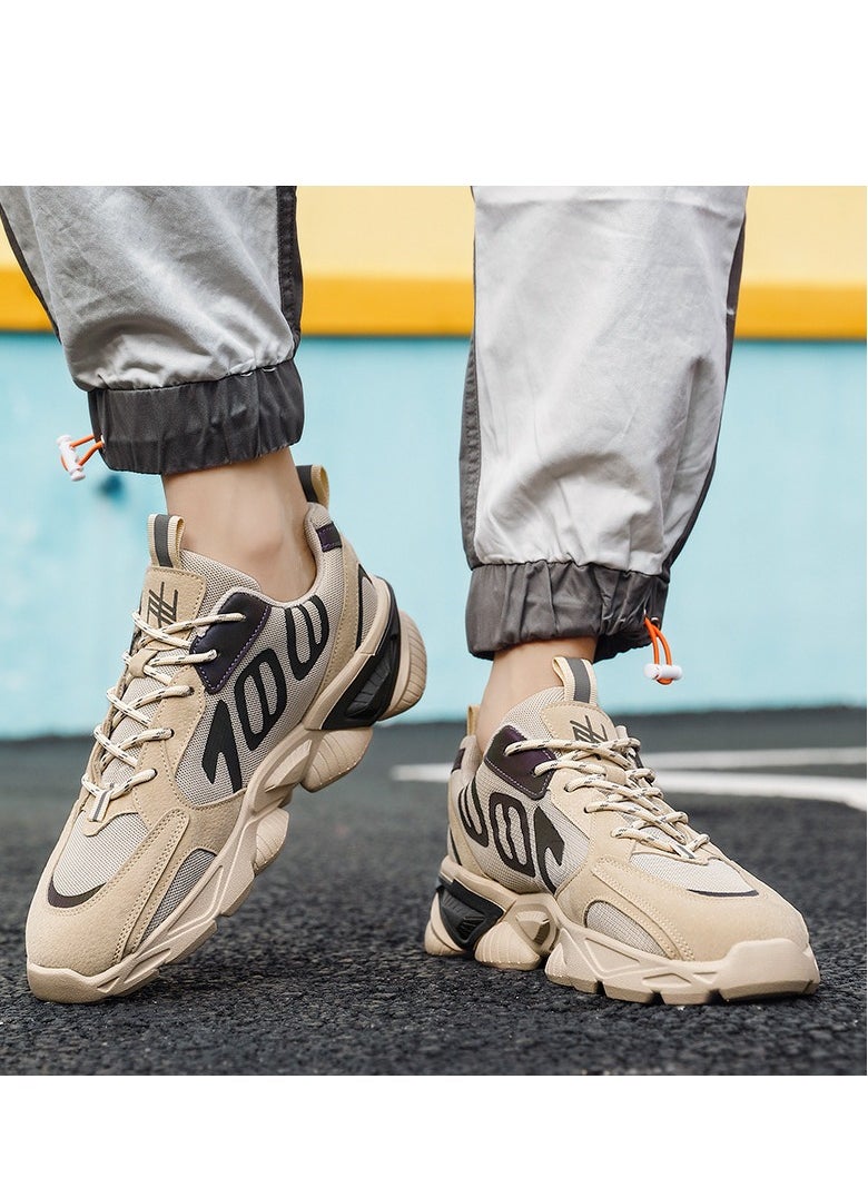 KUYING - New Fashion Sports Shoes Thick Sole Trend Dad Shoes Glow Running Shoes - Image 1