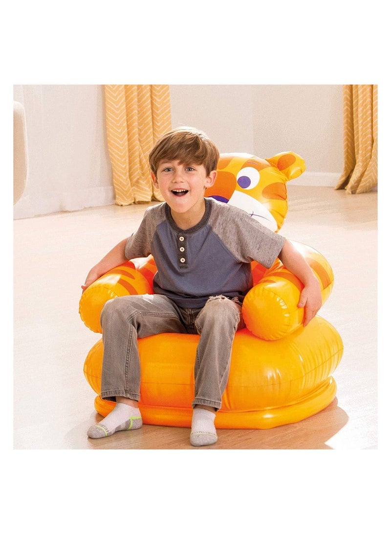INTEX Lightweight Portable Inflatable Happy Animal Chair Comfortable For Kids 65x64x79cm - Image 4