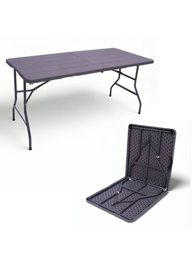 تالا طاولة قابلة للطي مع مقبض متعددة الاستخدامات – 180×73×74 سم – خفيفة الوزن وسهلة الحمل للاستخدام الداخلي والخارجي - Image 3