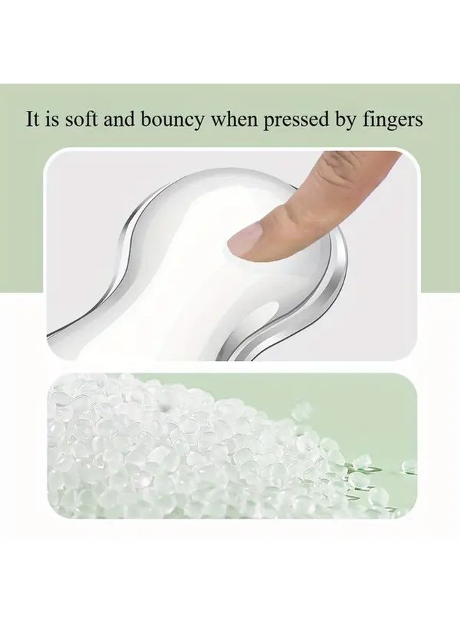 Transparent Two Piece Set Ergonomic Keyboard Wrist Rest Office Pad - Image 3
