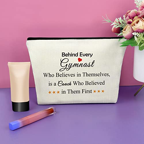Sazuwu Gymnastics Coach Gifts Makeup Bag for Gymnastics Lovers Cosmetic Bag Birthday Thank You Christmas Retirement Present - Image 2