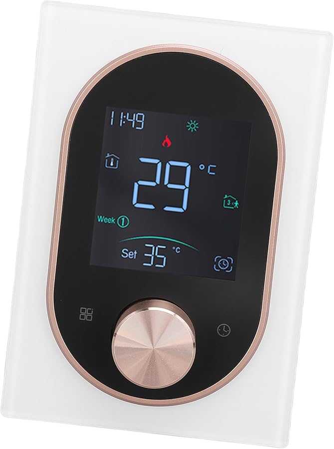 Programmable Smart Thermostat With LCD Touchscreen Knob Control Type 4 White 95V 240V APP Remote Energy Saving - Image 5