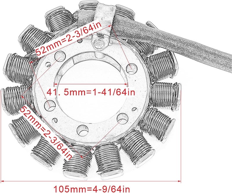 Wivplex Motorcycle Ignition Coil for Yamaha XV1900 Series - Image 2