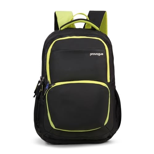Provogue Pacer Smart laptop backpack with built-in rain cover, office backpack, travel bag, laptop bag for men and women with bottle holder and side pocket, with laptop sleeve, Midnight Black, 35 Ltr - Image 1