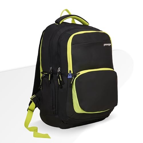 Provogue Pacer Smart laptop backpack with built-in rain cover, office backpack, travel bag, laptop bag for men and women with bottle holder and side pocket, with laptop sleeve, Midnight Black, 35 Ltr - Image 2