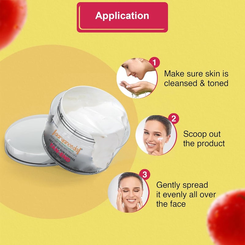 Aryanveda Tanend Face Cream For Fairness Tan Removal Anti Oxidant Man Women 50 Gm Pack Of 1 - Image 4