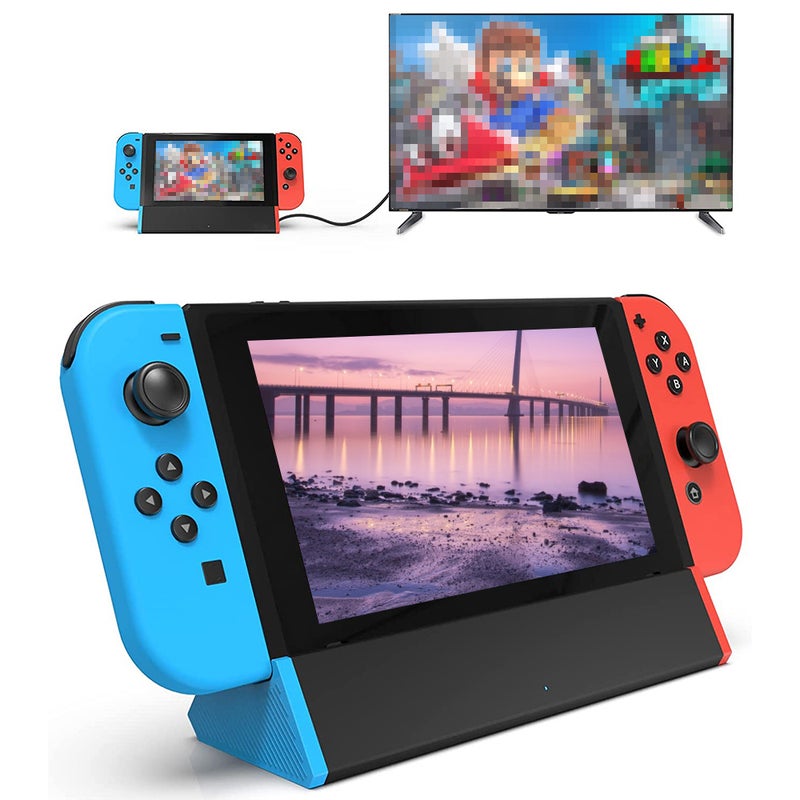 TV Dock for Nintendo Switch/Switch OLED, Portable TV Dock Compatible With 4K HD Adapter/Type C Port/USB Port for Nintendo Switch(Normal Model) - Image 2