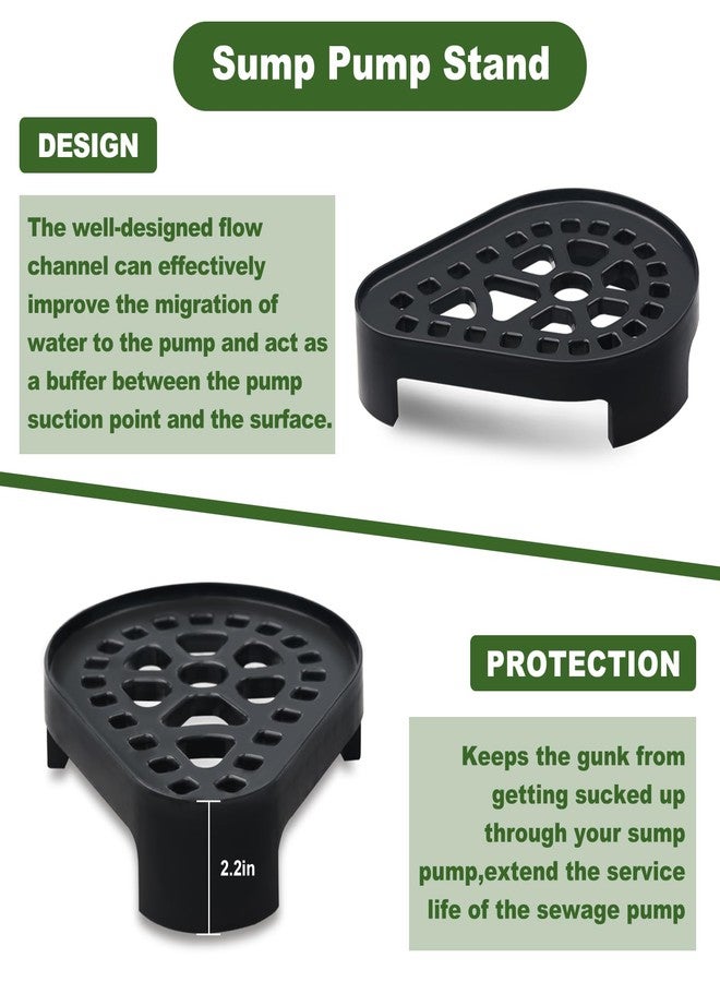 folosem Sump Pump Stand, Pump Stand Riser, Sump Pump Base for Sump Pump Accessories - Prevents Sediment Buildup And Clogging, Compatible With Most Pumps - Image 3