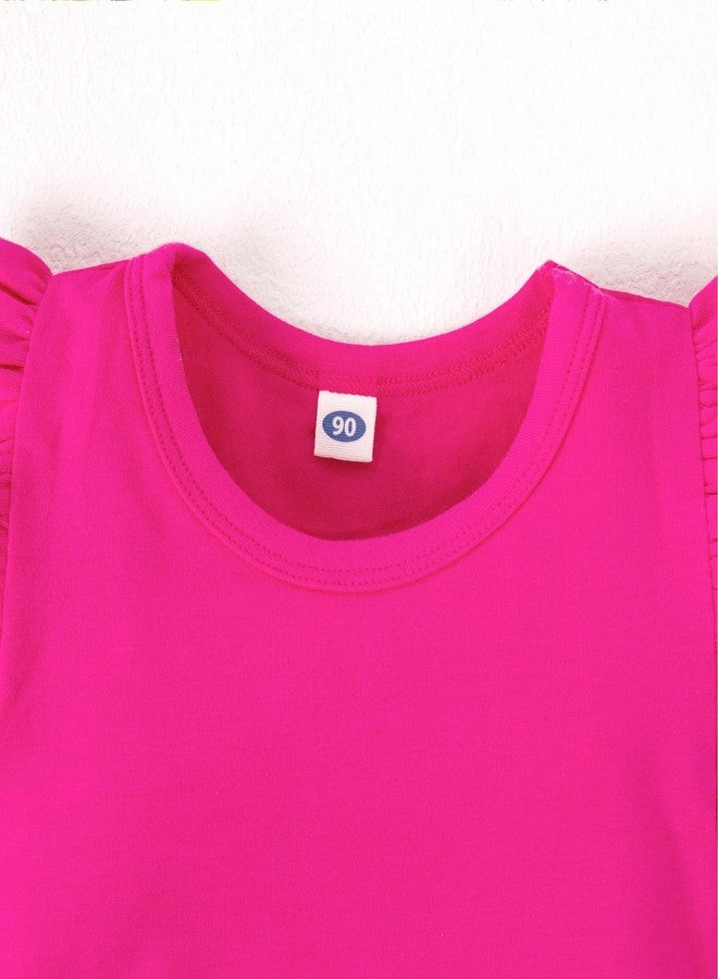 Magic Park بدلة سحرية للفتيات من 0-24 شهر بلون موحد مع تفاصيل جمالية (وردي داكن، 12-18 شهر) - Image 3