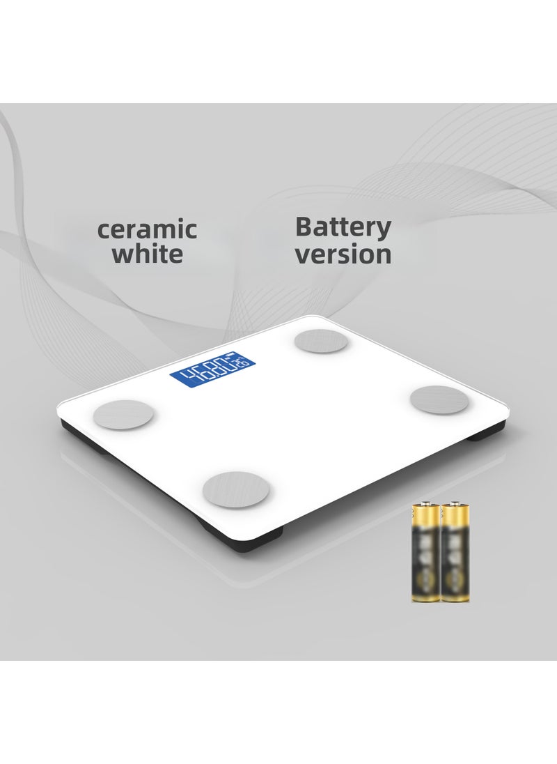 Generic - European Smart Bluetooth Body Fat ScaleCF132-Battery White (30*26 large size) CF132-Battery White (30*26 large size) - Image 1