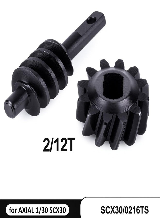 GOUP RC GOUPRC 2/12T Steel Differential Gear Worm Gear for SCX30 1/30 Axial RC Crawler Upgrades, 2 Pairs - Image 5
