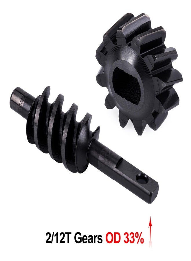 GOUP RC GOUPRC 2/12T Steel Differential Gear Worm Gear for SCX30 1/30 Axial RC Crawler Upgrades, 2 Pairs - Image 3