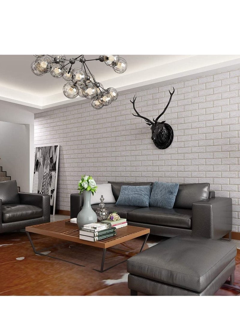 لينجوي 3D الطوب ملصقات جدار ورق حائط ذاتي اللصق فو رغوة الطوب محكم تأثير مقاوم للماء رغوة البولي ايثيلين لغرفة المعيشة التلفزيون جدار وديكور المنزل 20 قطعة - Image 3