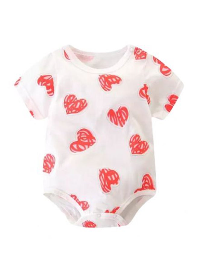 Funny Bunny - (3) Basic Half Sleeves Snap Closure Bodysuit - New Born - Image 4