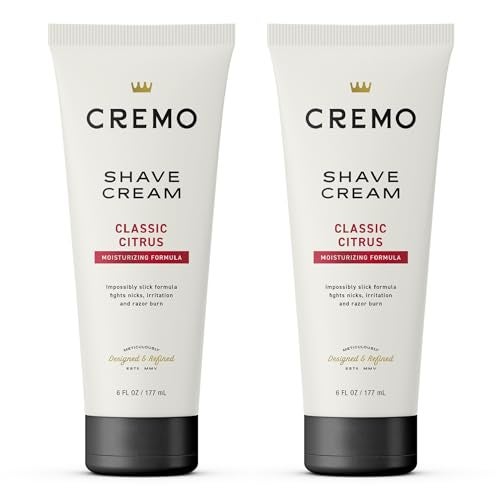 Cremo Shaving Cream Mens Astonishingly Superior UltraSlick Shaving Cream for Men Fights Nicks Cuts And Razor Burn 6 Fl Oz 2 Pack