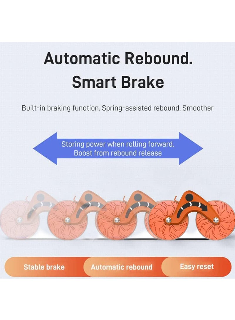 روك بو جديد ABS عجلة المتداول ، مع توقيت البطن ممارسة عجلة , مناسبة لأنّ مبتدئ مع الركبة التلقائي العودة ترتد عجلة البطن ، اللياقة البدنية قوة التدريب في المنزل الجمنازيوم - Image 5