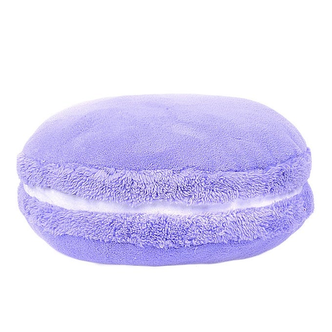 MACARON PILLOW PLUSH BACK BOLSTER CUSHION MICROBEAD THROW PILLOW CASE ROUND SEAT CUSHION HOME DECOR PILLOW FOR SOFA BEDROOM OFFICE DORMITORY CAR 145 LAVENDER PURPLE