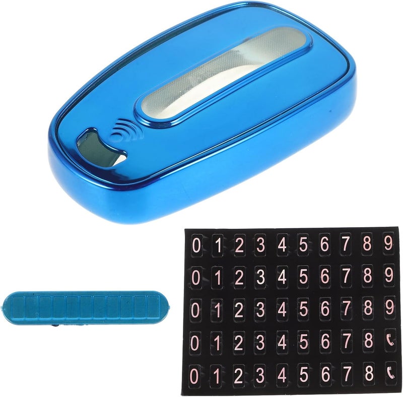 Key Cover TPU Key Fob Protector Case for Mid-Size Sedan and Compact SUV Blue Single Sleeve - Image 1