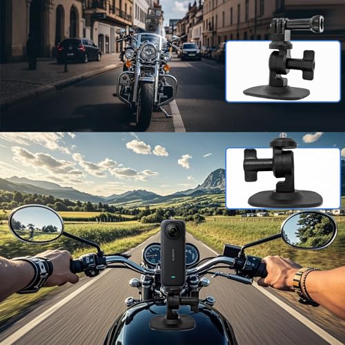 Sruim Flexible Adhesive Mount Helmet Base Kit with Extension Rod for Insta 360 X5 X4 X3 X2 X RS, Helmet Sticky Mounts Compatible with Go Pro 13/12/11/10/ Max/9/8/7/6 Session, DJI Osmo Action Cameras - Image 4
