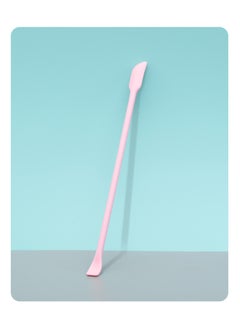 Mini Silicone Double-headed Sharp Scraper Spoon Cosmetic Skin Care Products Extraction Tool Set Including Avocado Jam Scraper-Specifications:Elbow Pink# Medium
