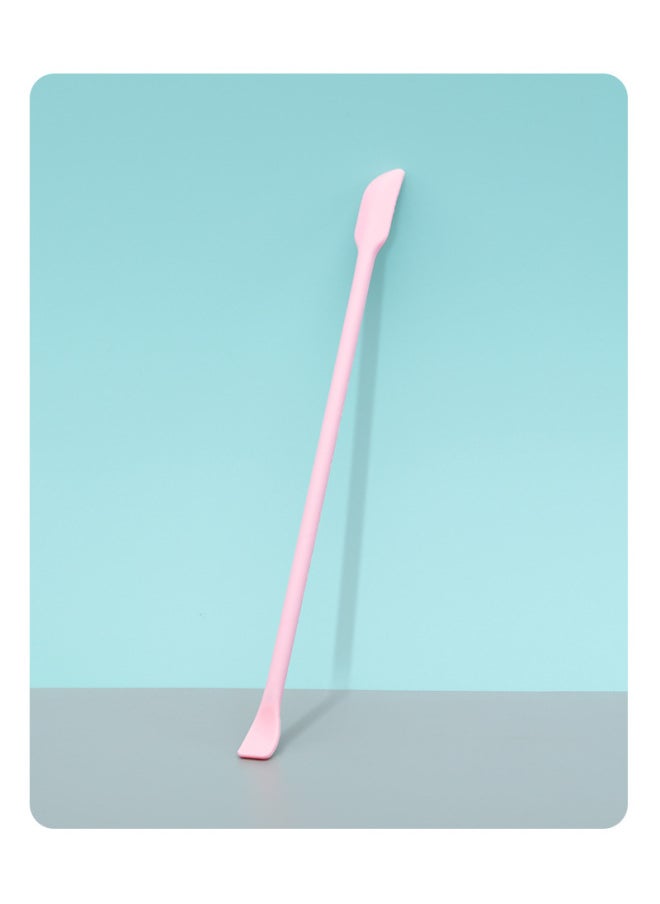 Generic - Mini Silicone Double-headed Sharp Scraper Spoon Cosmetic Skin Care Products Extraction Tool Set Including Avocado Jam Scraper-Specifications:Elbow Pink# Medium - Image 1