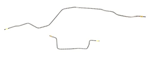 The Stop Shop Rear Axle Brake Lines Fits 9701 Jeep Cherokee wChrysler Rear Axle Galfan Coated Steel The Stop Shop - Image 1