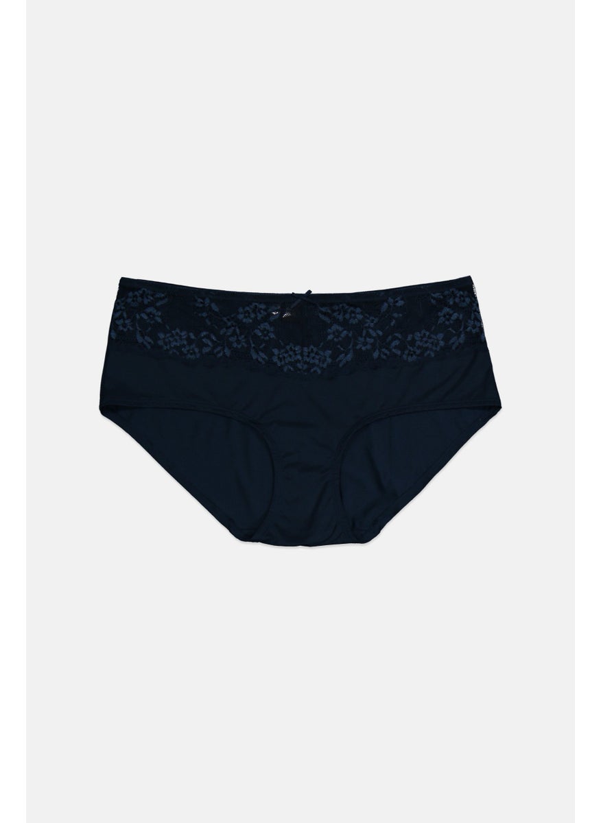 Tchibo Women Lace High Waist Briefs, Navy  - Image 1