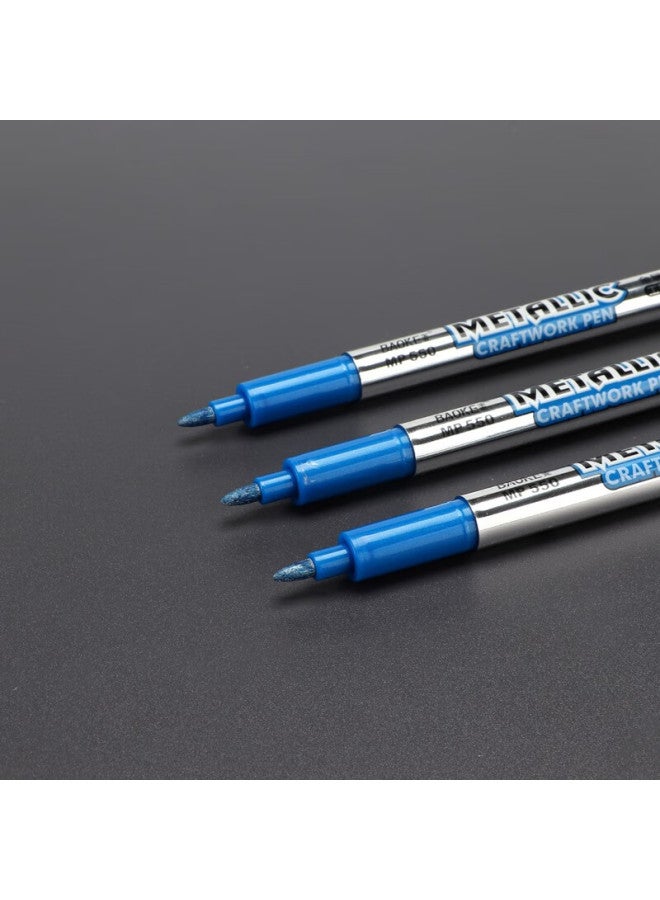 Baoke Mp550 Paint Pen Blue Water-Based Marker Pen Graffiti Pen 12Pcs/Box - Image 3