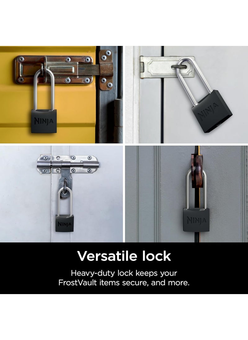 Ninja Ninja FrostVault Padlocks 2Pack Durable Heavy Duty Hardened Steel Locks with Double Bolt Designed to Fit Ninja FrostVault  - Image 4