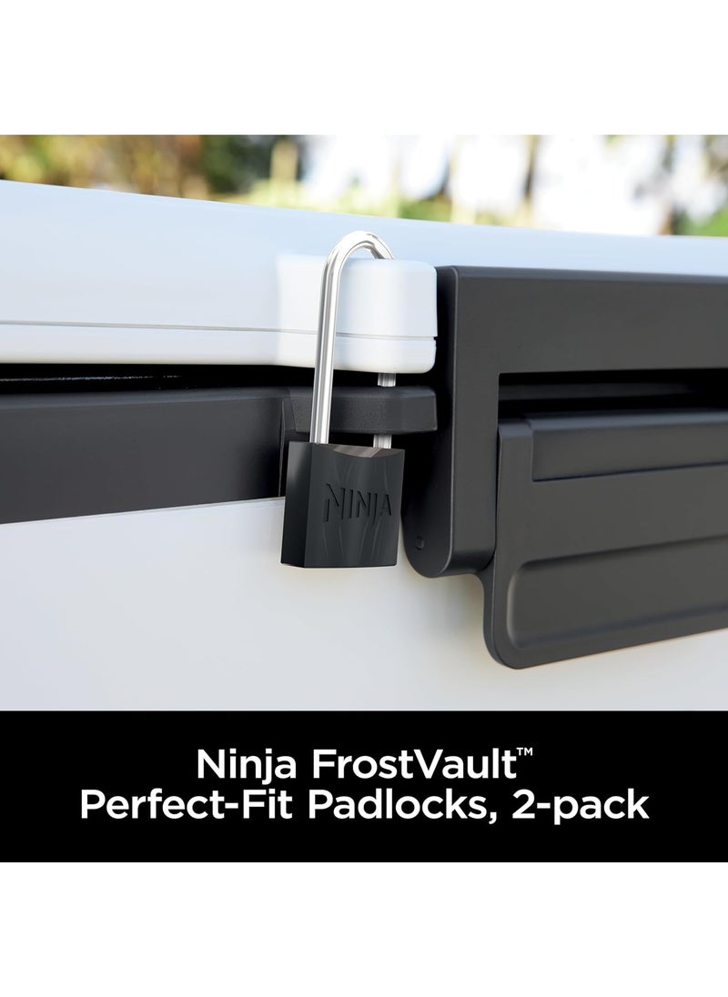 Ninja Ninja FrostVault Padlocks 2Pack Durable Heavy Duty Hardened Steel Locks with Double Bolt Designed to Fit Ninja FrostVault  - Image 2