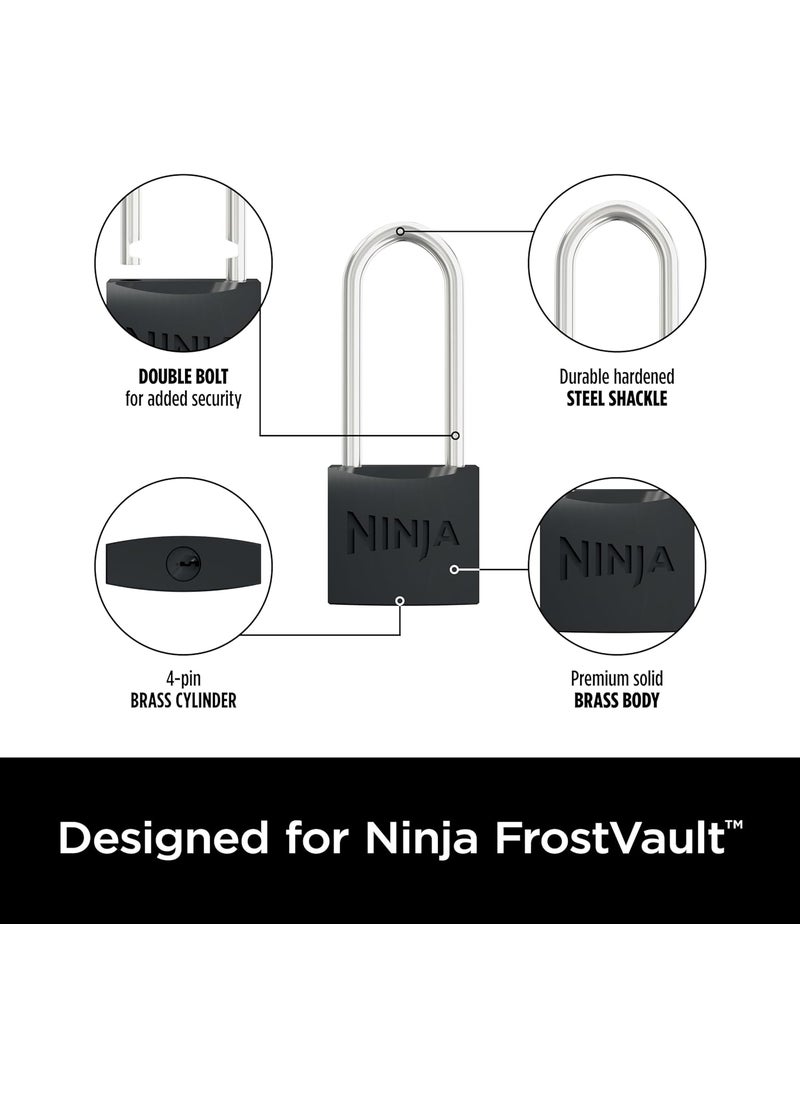Ninja Ninja FrostVault Padlocks 2Pack Durable Heavy Duty Hardened Steel Locks with Double Bolt Designed to Fit Ninja FrostVault  - Image 3
