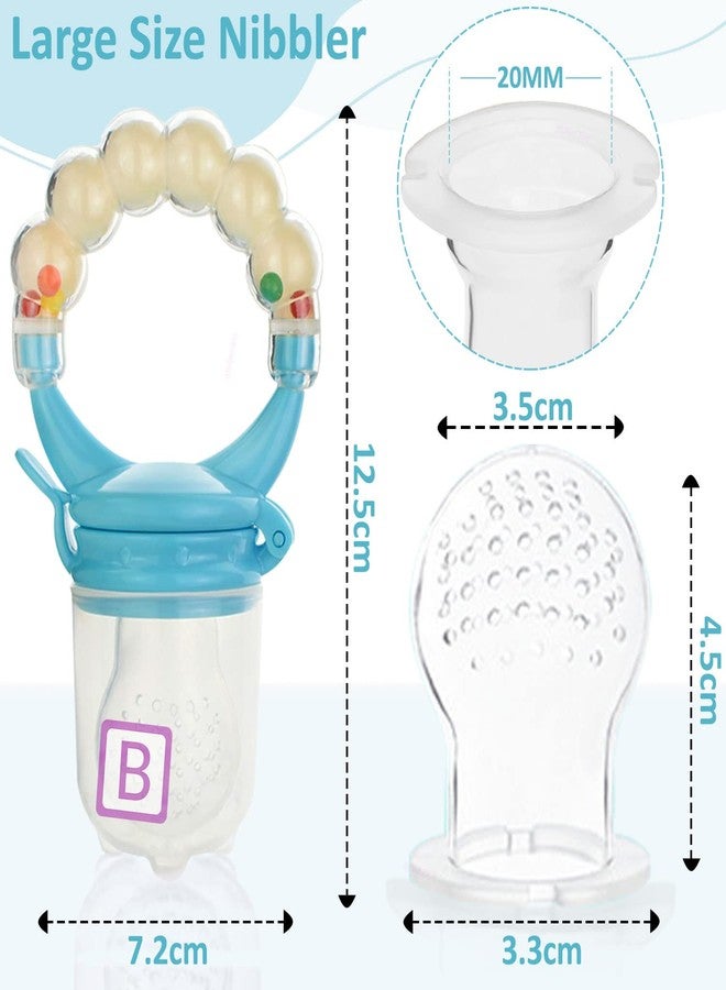 بيمبيكا حلقة بيمبيكا لتغذية الأطفال، لون أزرق، لهاية لتغذية الأطفال، لهاية لتغذية الأطفال، ملحقات تغذية الأطفال، حجم كبير (9-12 شهرًا) - Image 3