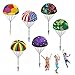 utosday Parachute Toy Easter Eggs Outdoor Flying Parachute for Kid Throwing Childrens Flying Toys with Small Figures Easter Basket Stuffers Top Indoor Hand Throw Soliders for 312 Year Old 6PCS - Image 2