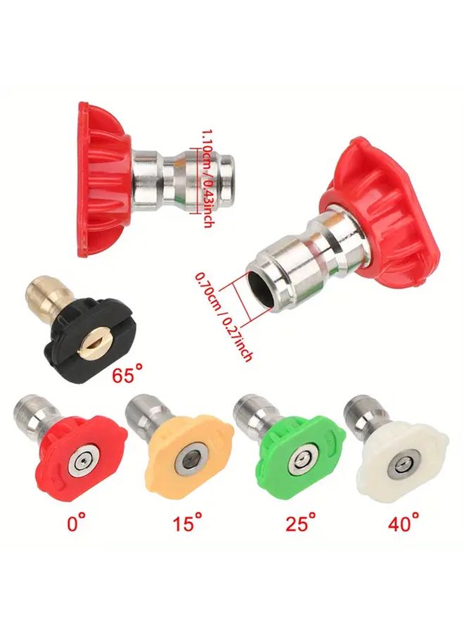Blue 5pcs Soap Spray Nozzles 14mm M22 Socket Quick Release Car Washer Lance Jet 1 4 Snow Foam Gun Adapter For High Pressure Washer Gun 28Mpa 4080Psi Car Washing Tools - Image 4