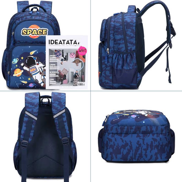 TRUE HUMAN Multipurpose Lightweight/Casual backpack for School/college/travel/Tuition Bag For Boys/Girls/Kids (SPACE BOY) - Image 4