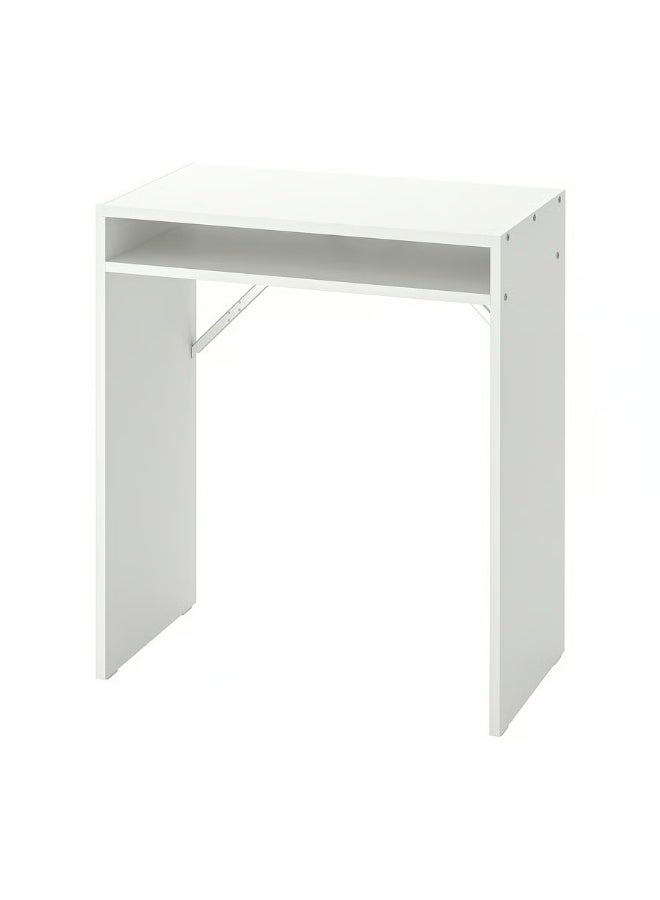 Selecto Hub Study Desk with Storage Shelf 65 × 40 cm, Compact Writing Table, Space-Saving Small Computer Desk for Home Office, White - Image 2