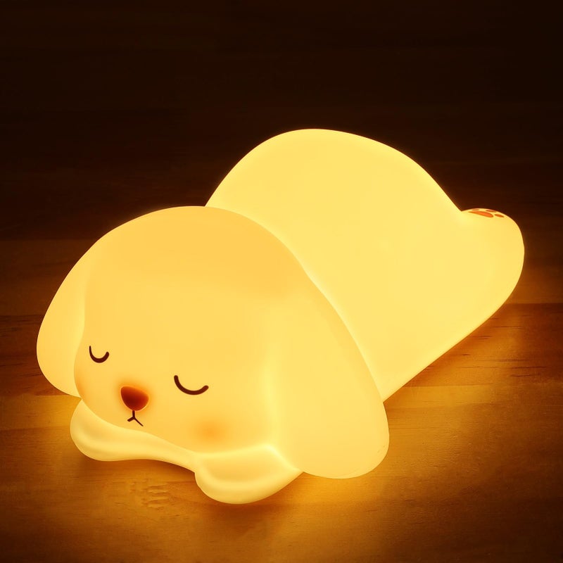 Tremdwoto Bunny Night Light for Kids - 16 Color Changing, Rechargeable Dimmable Nursery Lamp with 1/3 H Timer, Cute Animal Night Light for Baby Boys Girls, Kawaii Room Decor Gift - Image 1