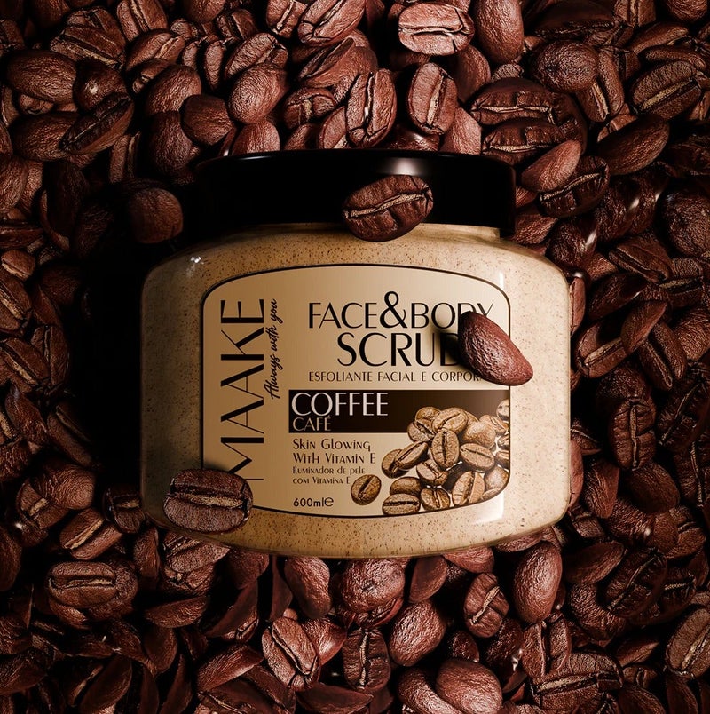 MAAKE Coffee Skin Glowing Face & Body Scrub 600ml - Image 3