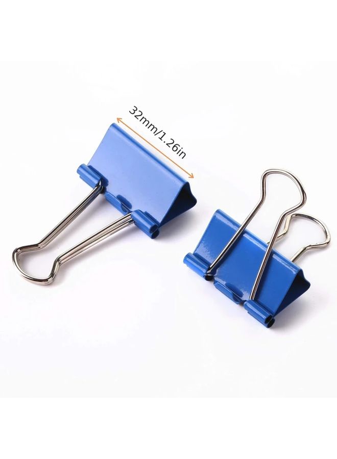24 Pcs Medium Colored Binder Clips Office Paper Clamps - Image 2