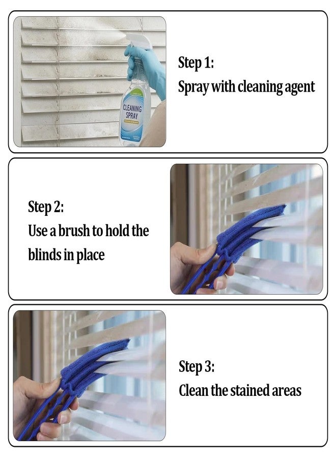Bolsdoic 3 Pcs Window Venetian Blind Cleaner Duster Tool,Washable Mini Handheld Brush Dusting Cleaner Tool for Dust Removal in Blinds, Fans, and Air Vents - Image 5