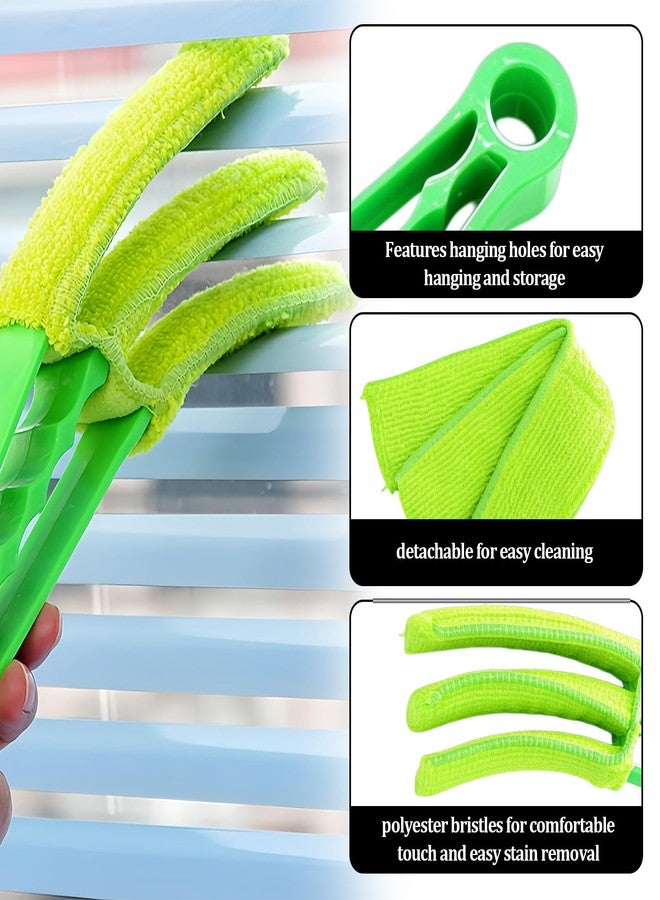 Bolsdoic 3 Pcs Window Venetian Blind Cleaner Duster Tool,Washable Mini Handheld Brush Dusting Cleaner Tool for Dust Removal in Blinds, Fans, and Air Vents - Image 4
