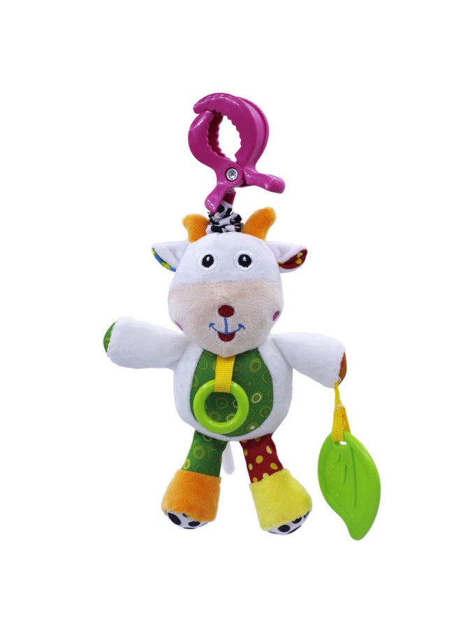 Cartoon Animal Voice Vibration Baby Toy Baby Plush Cartoon Toy Rabbit Toy Car Hanging-Color:Panda - Image 3